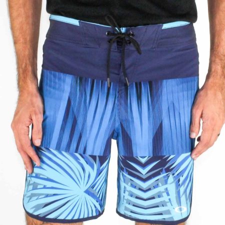 Oakley Atol Blue Palm Geometric Boardshort  Front