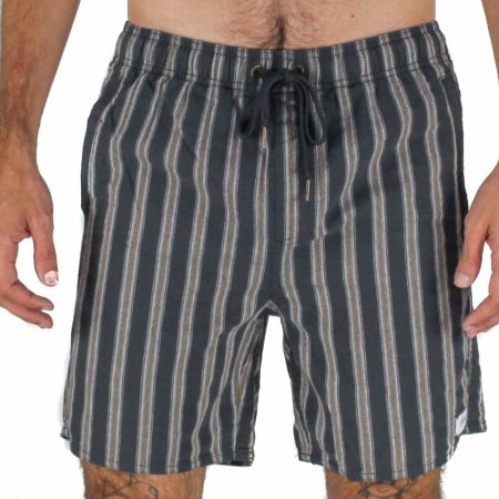 Afends Baywatch Checkout Navy Boardshorts Front