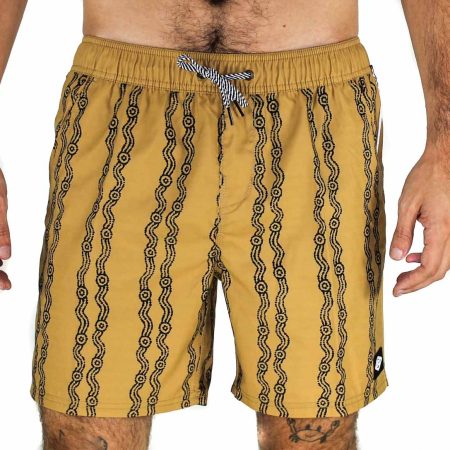 Billabong Tucker Vert Layback Mustard Boardshorts Front