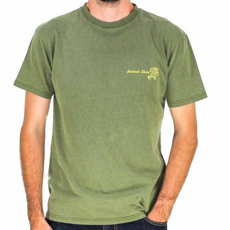 Critical Slide Olive Zombies Short Sleeve Tee Front