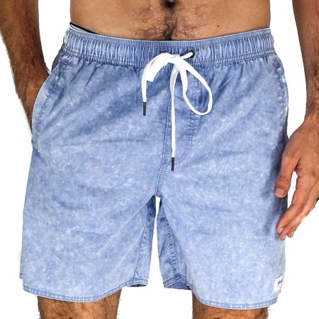 Afends Baywatch Blue Boardshorts Front