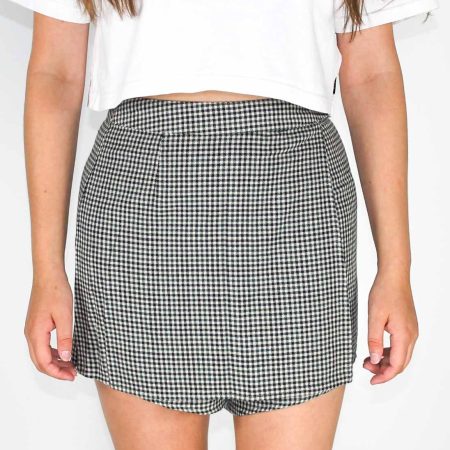 Afends Houndstooth Clash Skort front