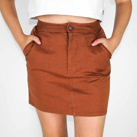 Afends Jane Hemp Ginger Skirt Front