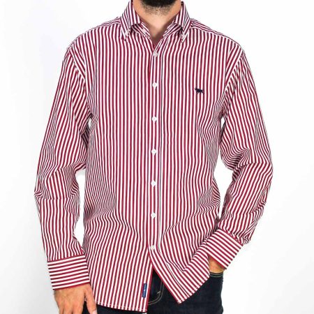 Ringers Western Caulfield Long Sleeve Stripe Shirt Front