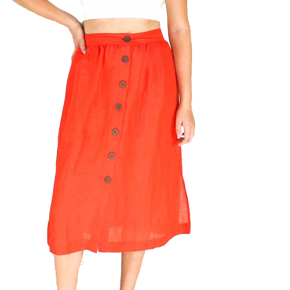 Billabong Mandarin Alhambra Midi Skirt- Front