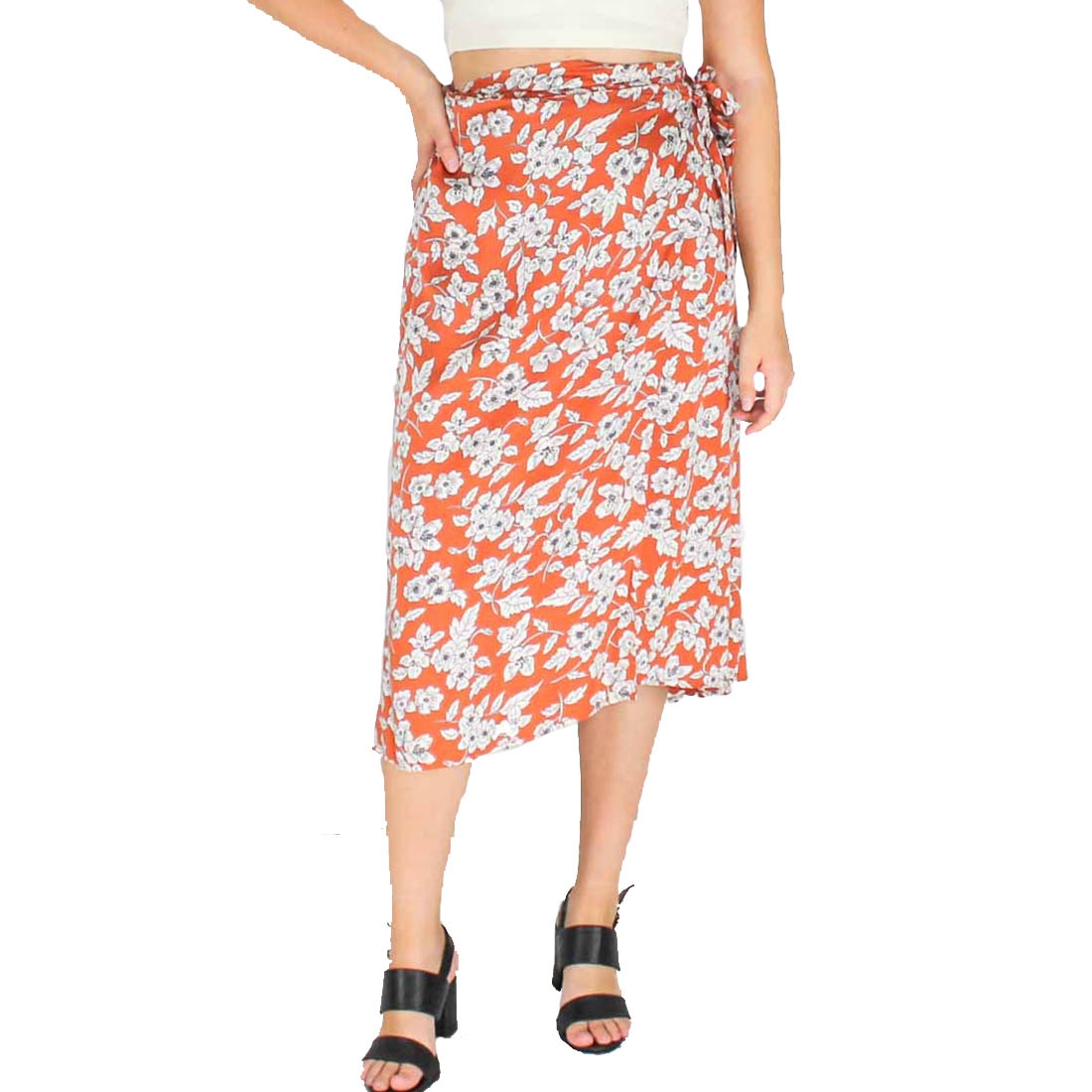 Billabong Cayenne Firefly Floral Skirt- FRont