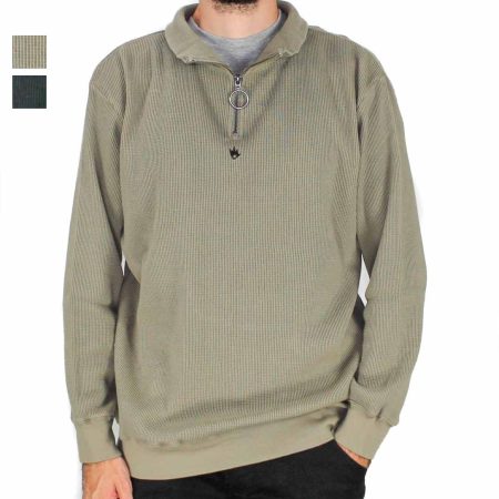 Afends Cooper Half Zip Crew Jumper-Hero