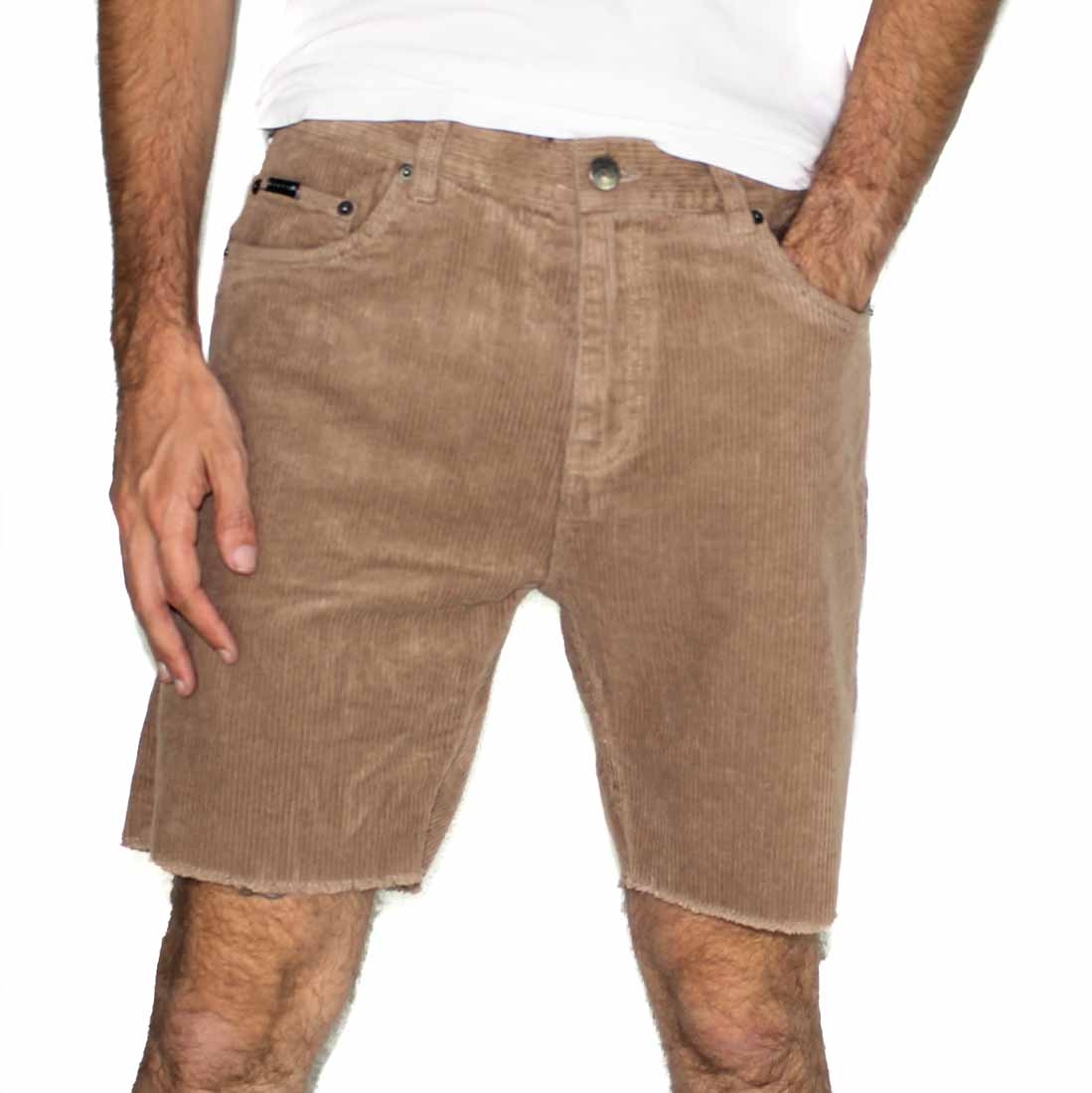 Rusty Riffer Cord Shorts-Front