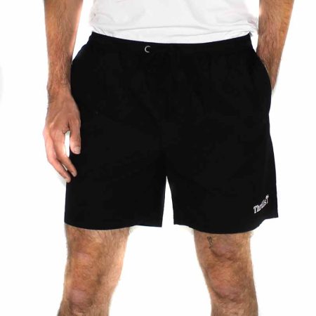 Thrills Palm Volley Black Shorts-Front