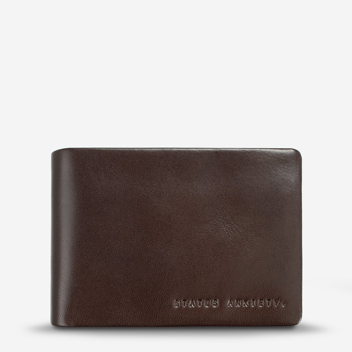 Status Anxiety Jonah Chocolate Wallet -FRONT