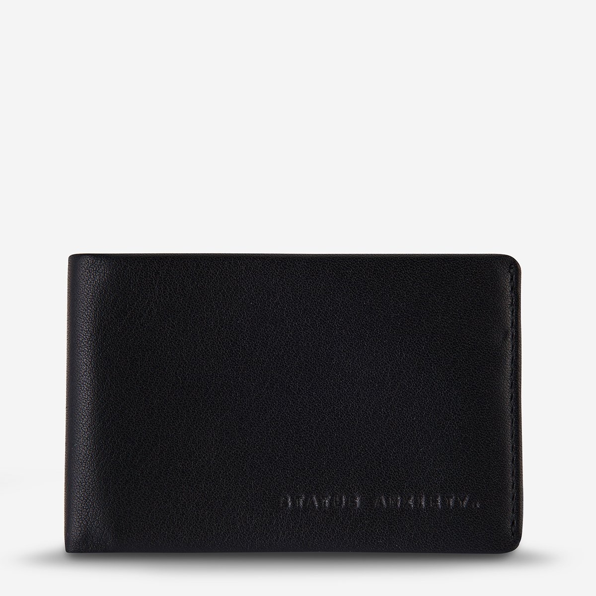 Status Anxiety Quinton Black Wallet-FRONT