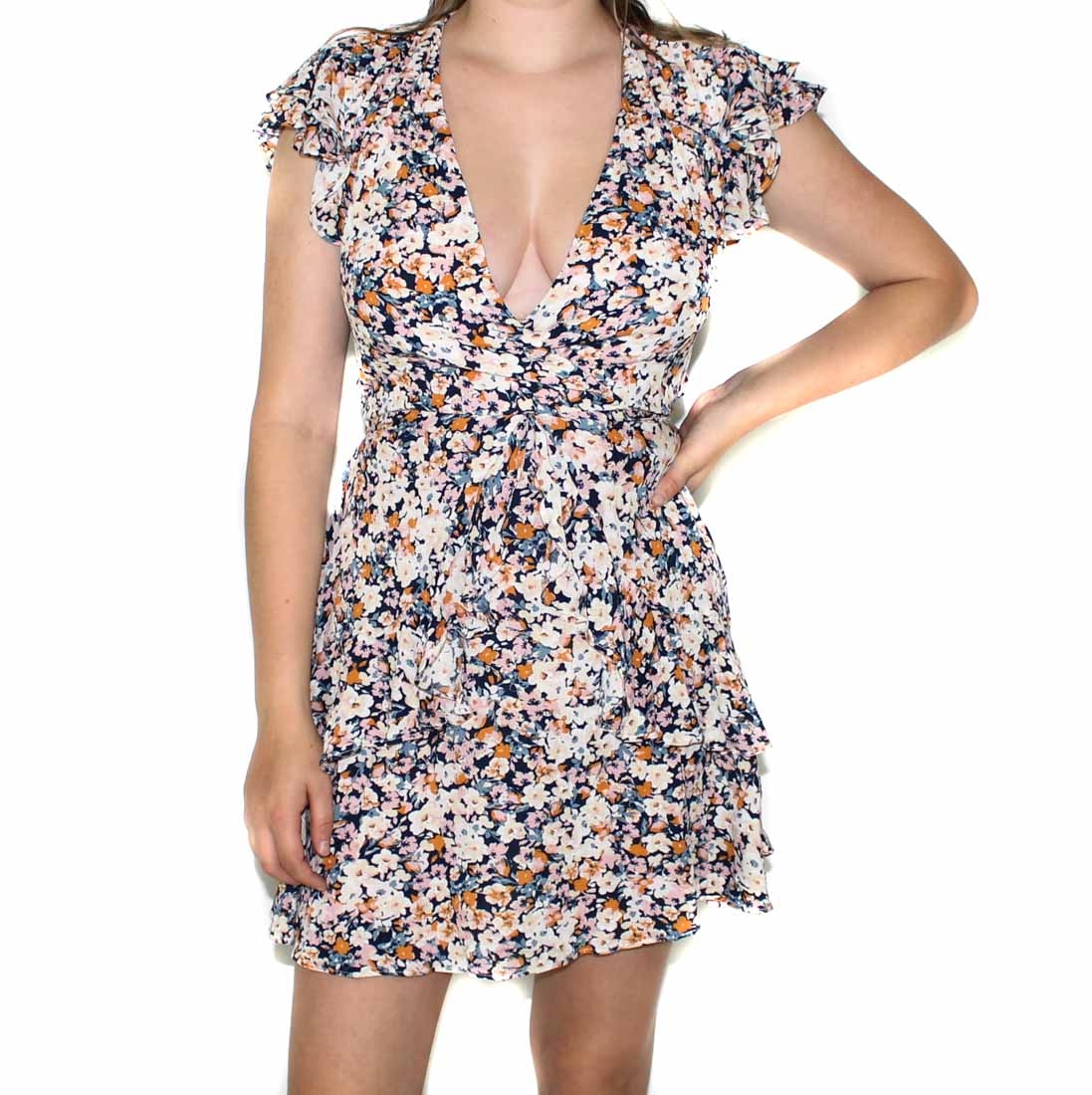 Minkpink Samaria Sun Multicoloured Dress-Front