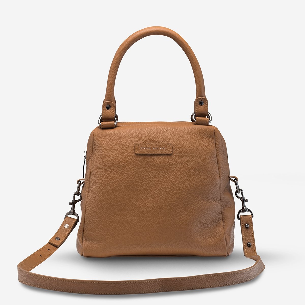 Status Anxiety Last Mountains Tan Bag-Front